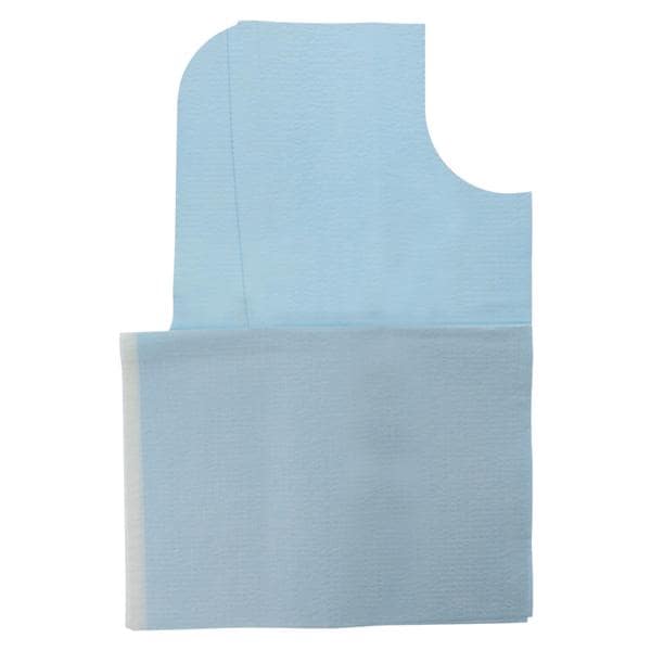 Oral Surgery Towel 3 Ply Tissue / Poly 29 in x 42 in Blue Disposable 50/Ca