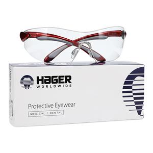 Eyewear Uvex Ignite Universal Clear Lens / Red & Silver Frame Ea