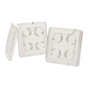 Nunc IVF Dish Polystyrene 4 Well Square 66x66mm 120/Ca