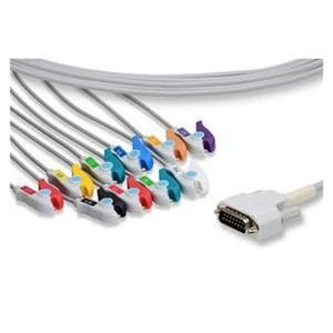 Patient Cable New For 9000/91000 ECG Pinch/Grabber 10 Lead Ea