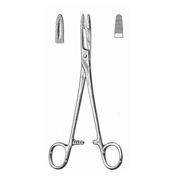 Olsen-Hegar Needle Holder Serrated Jaw 5-1/2" Stainless Steel Ea