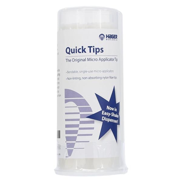 Quick-Tips Flexible Micro Applicator White 100/Bx, 250 BX/CA