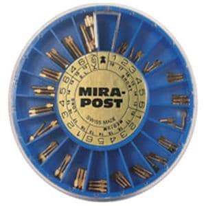 MiraPost Screw Posts Gold Plated Medium M4 1.35 mm 12/Pk