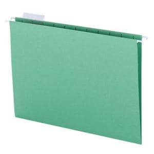 Hanging Folder Smead 8-1/2x11" Bright Green Letter Size 25/Bx