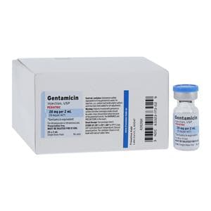 Gentamicin Sulfate Injection 10mg/mL Pediatric SDV 2mL 25x2ml