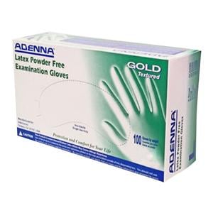 Gold Latex Exam Gloves X-Large White Non-Sterile