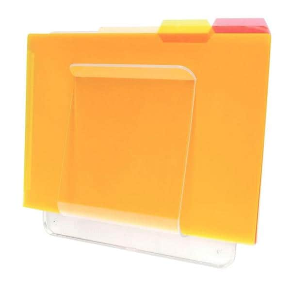 Wall Mount File & Chart Holder 1 Compartment Clear 10"x2"x10" Ea