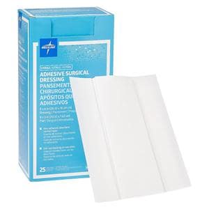 Rayon/Cellulose Surgical Dressing 8x6" Sterile Adhesive Non-Adherent LF