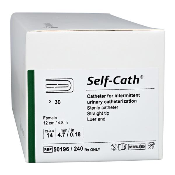 Self-Cath Intermittent Catheter Straight Tip PVC/Siliconized Surface 14Fr