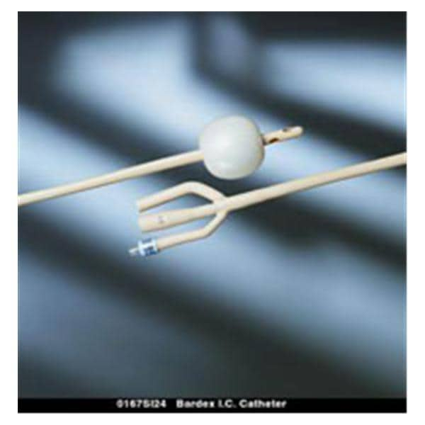 Bardex 3-Way Foley Catheter Medium Length Tip Silicone 22Fr 30cc