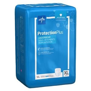 Protection Plus Incontinence Pants Unisex 32-48" Nonabsorbent White 56/Ca