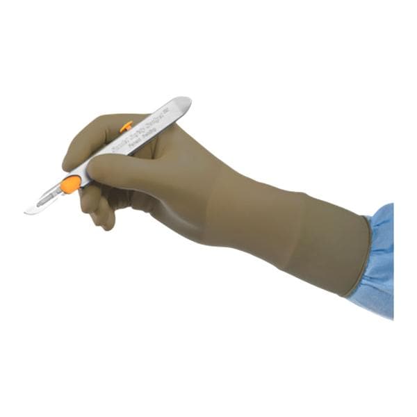 Encore Radiation Attenuation Surgical Gloves 6.5 Khaki