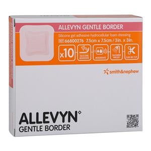 Allevyn Gentle Hydrocellular Foam Dressing 3x3" Tri-Layer Adhesive Absorbent