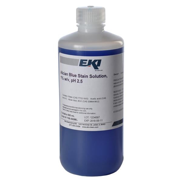 Alcian Blue Stain Solution 1% 500mL Ea