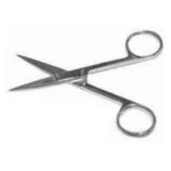 Scissors Straight 4-1/2" Stainless Steel Sterile Disposable 20/Ca