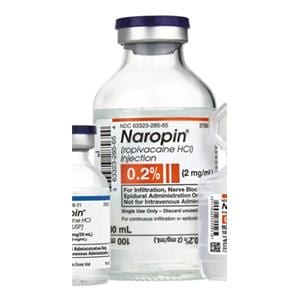 Naropin Injection 2mg/mL 2mg/mL Preservative Free SDV 100mL 12/Pa...