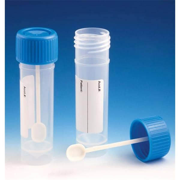 Fecal Container 30mL Polypropylene Non-Sterile 500/Ca