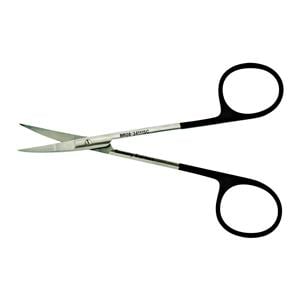 SuperCut Iris Scissors Curved 4-1/2" Stainless Steel Non-Sterile Reusable Ea