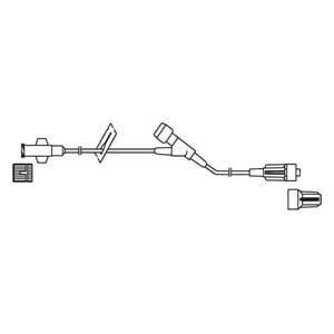 IV Extension Set 8" Y-Injection Site: 4" F LL Adptr Prmry Infs 50/Ca