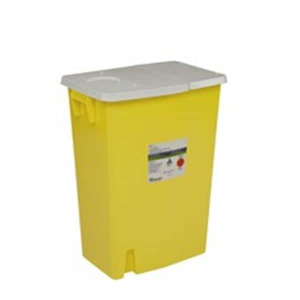 SharpSafety Chemotherapy Waste Container 18 Gallon Ylw 12.75x18.25x26" PP 1/Ea, 5 EA/CA