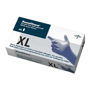 SensiCare Nitrile Exam Gloves X-Large Blue Non-Sterile