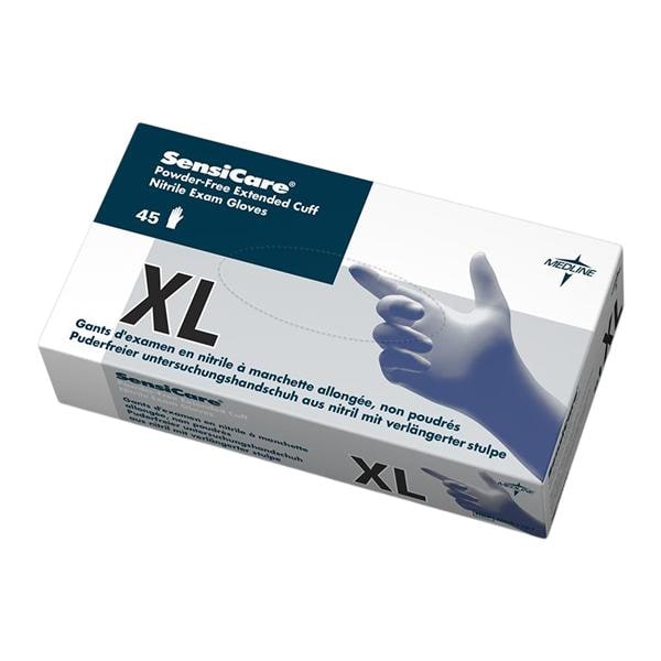 SensiCare Nitrile Exam Gloves X-Large Blue Non-Sterile