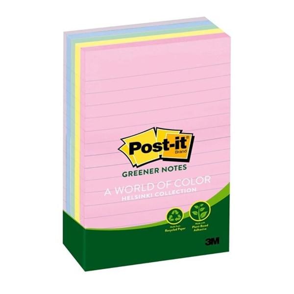 4 in x 6 in Notes Sunwashed Pier Lined 100 Sheets/Pad 5/Pack Ea