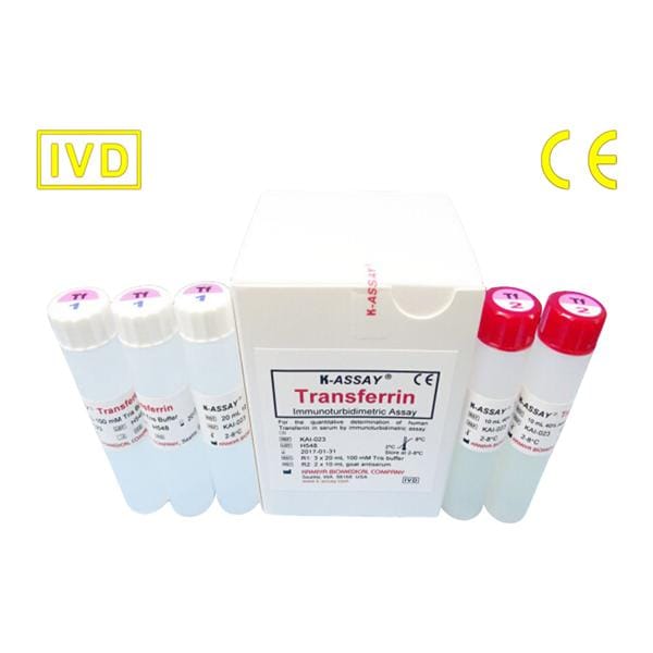 Transferrin MA Test Kit R1:3x20mL/R2:2x10mL Ea