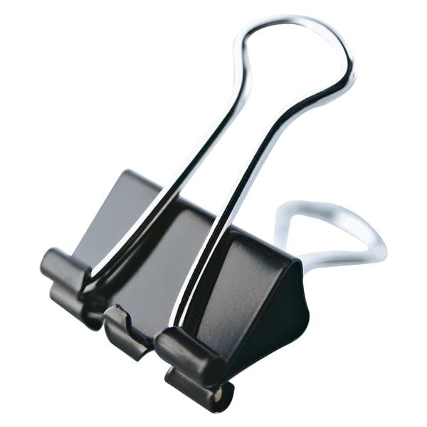 Binder Clips Small 3/4 in Capacity Black 36/Pk