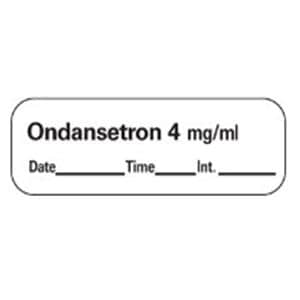 Anesthesia Label DTI Ondansetron 4mg/mL White 1-1/2x1/2" 600/Rl