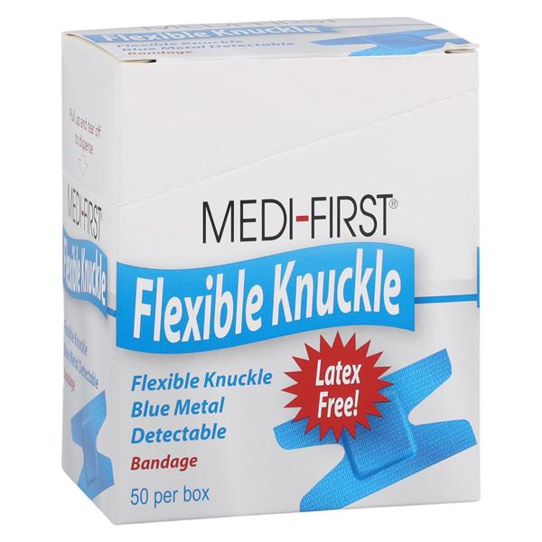 Medi-First Metal Detectable Bandage Woven Fabric 1-1/2x3" Blue Sterile 50/Bx