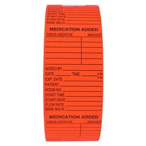 Label Medication Added Orange 2x3 1000/RL