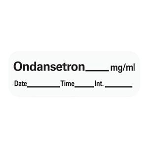 Anesthesia Label DTI Ondansetron mg/ml White 1-1/2x1/2" 600/Rl