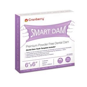 Smart Dam Latex-Free Rubber Dam 6 in x 6 in Scented 15/Bx