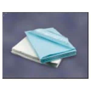 Professional Towel 3 Ply Tissue / Poly 13 in x 18 in Blue Disposable 500/Ca