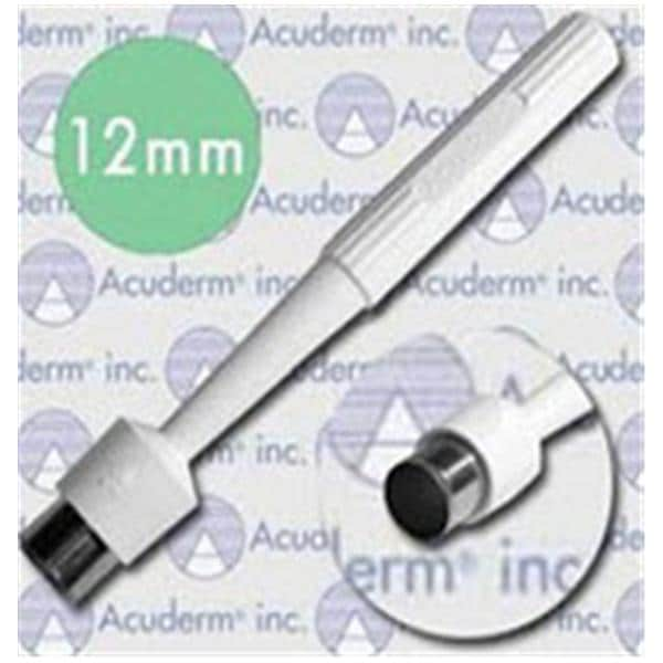 Acu-Punch Dermal Biopsy Punch 12mm Stainless Steel Blade Sterile Disp 25/Bx