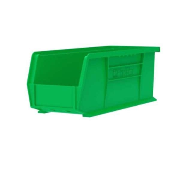 AkroBins Storage Bin Green Polymer With Label Holder 14-3/4x5-1/2x5" 12/Ca