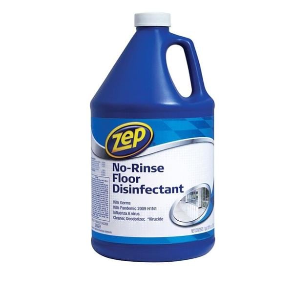 Zep Commercial No-Rinse Floor Disinfectant 128 Oz Ea