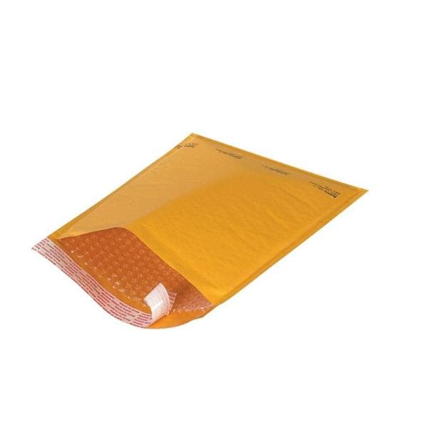 Kraft Self-Seal Bubble Mailers #0 6 in x 10 in 25/Pk