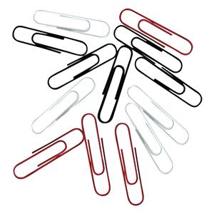 Jumbo Vinyl Paper Clips Assorted Colors 200/Pk