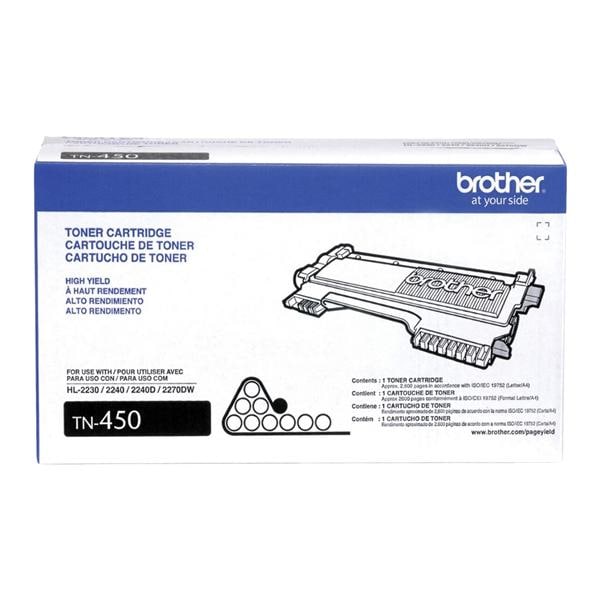 Brother TN-450 High-Yield Black Toner Cartridge Ea