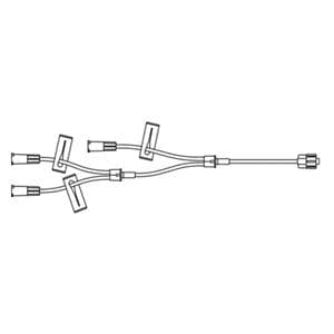 IV Extension Set 9" Triple-Leg Set/3 Female Luer Connectors 100/Ca