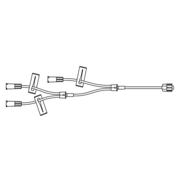 IV Extension Set 9" Triple-Leg Set/3 Female Luer Connectors 100/Ca