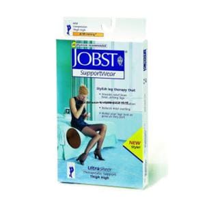 Jobst Ultrasheer SupportWear Compression Stocking Thigh High Large Silky Beige