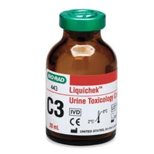 Liquichek Urine Toxicology C2 Cut-Off f/ 2000ng Quality Control f/ Anlyz 1x20 Ea