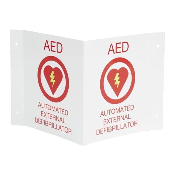 Signs AED Wall 8.5x11 2 Parts Ea Ea