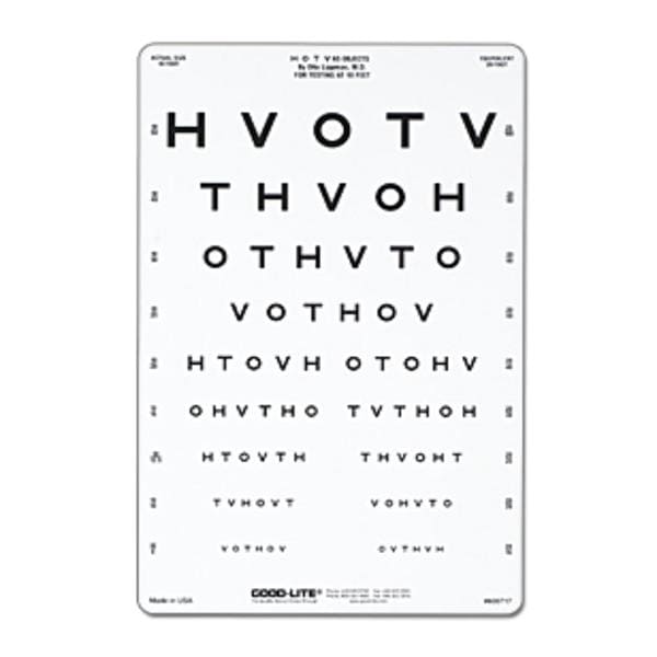 Chart Vision Testing 10' Testing Distance Ea