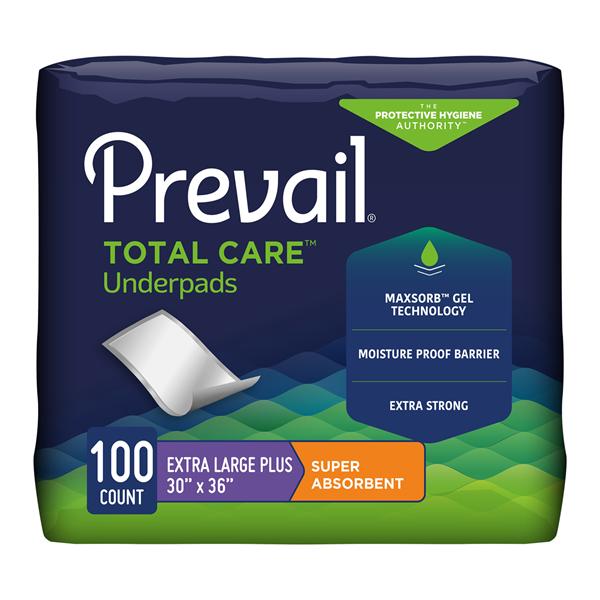 Prevail Total Care Incontinence Underpad Unisex 30x36" Heavy Peach 4x25/Ca