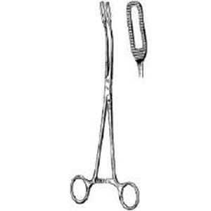 Javerts Tissue Forcep Curved 9-1/2" Ea