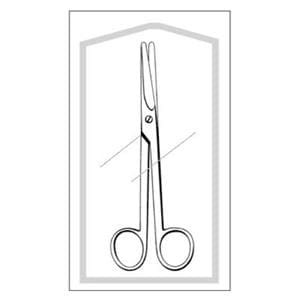 Econo Mayo Dissecting Scissors Straight 5-1/2" Stainless Steel Strl Disp 25/Bx